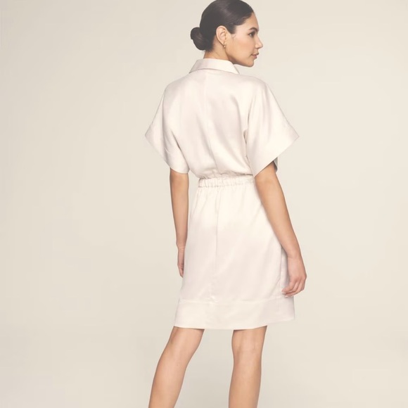 NWOT White House Black Market Cargo Utility shirt dress size large - Picture 2 of 12